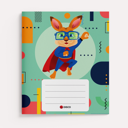 Тетрадь супергерои, 1-4 кл., 12 л., в линейку