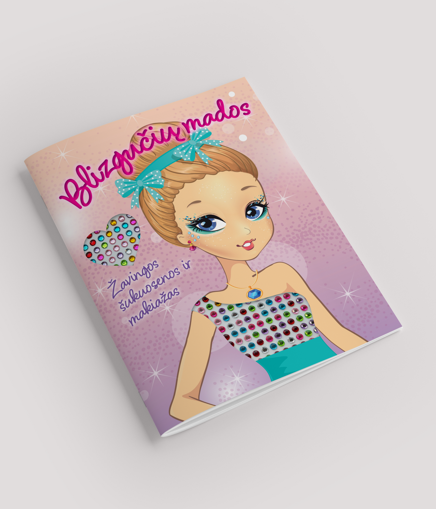 Волшебная раскраска с блестящими наклейками