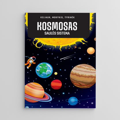 Dėlionės ir edukacinės knygelės rinkinys Kosmosas. Saulės sistema