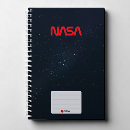Notebook NASA, 50 sheets, squares, with spiral