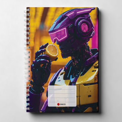 Technology notebook, 50 sheets, squares, with spiral