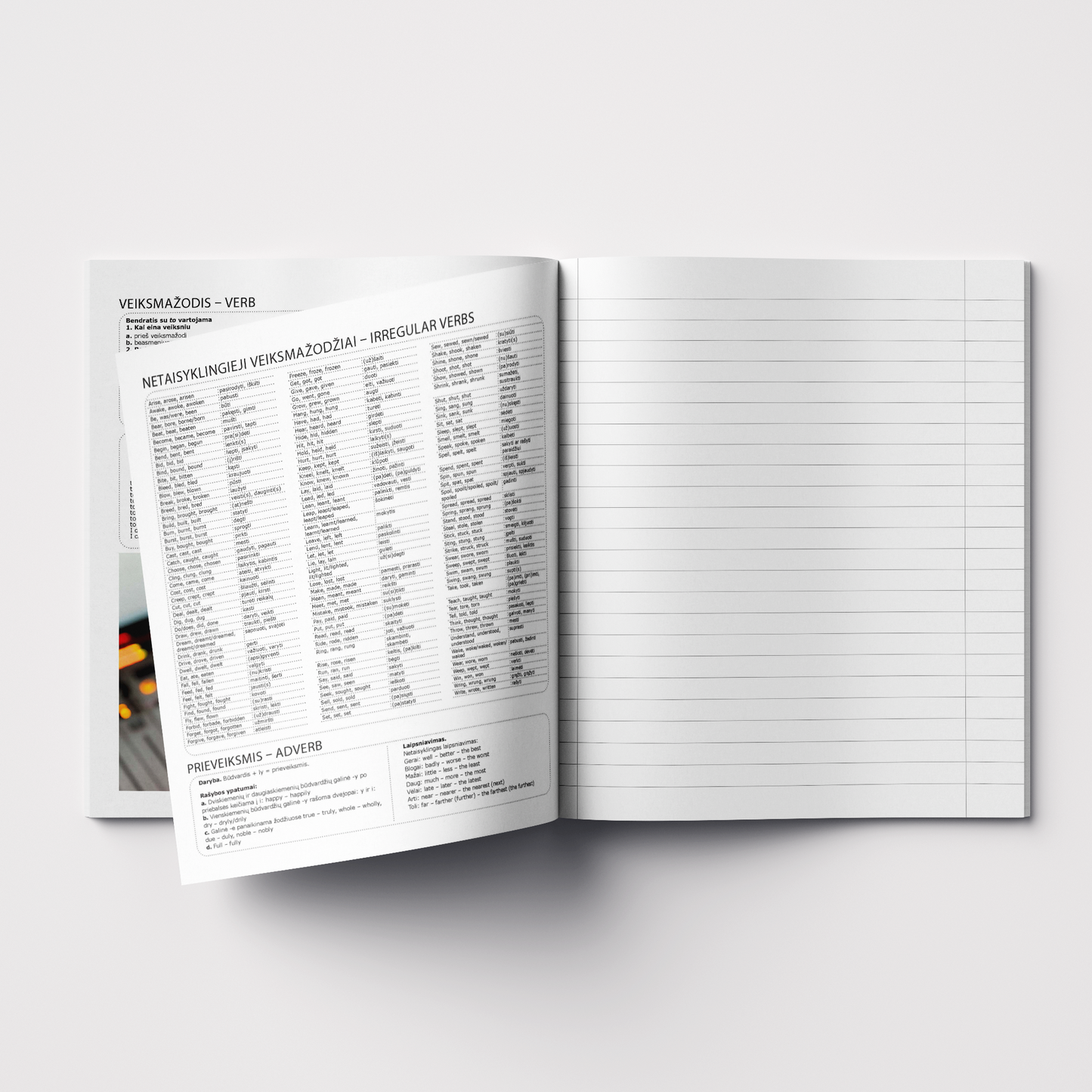 Helper notebook, English, 32 sheets, lined