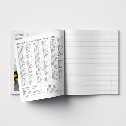 Helper notebook, English, 32 sheets, lined