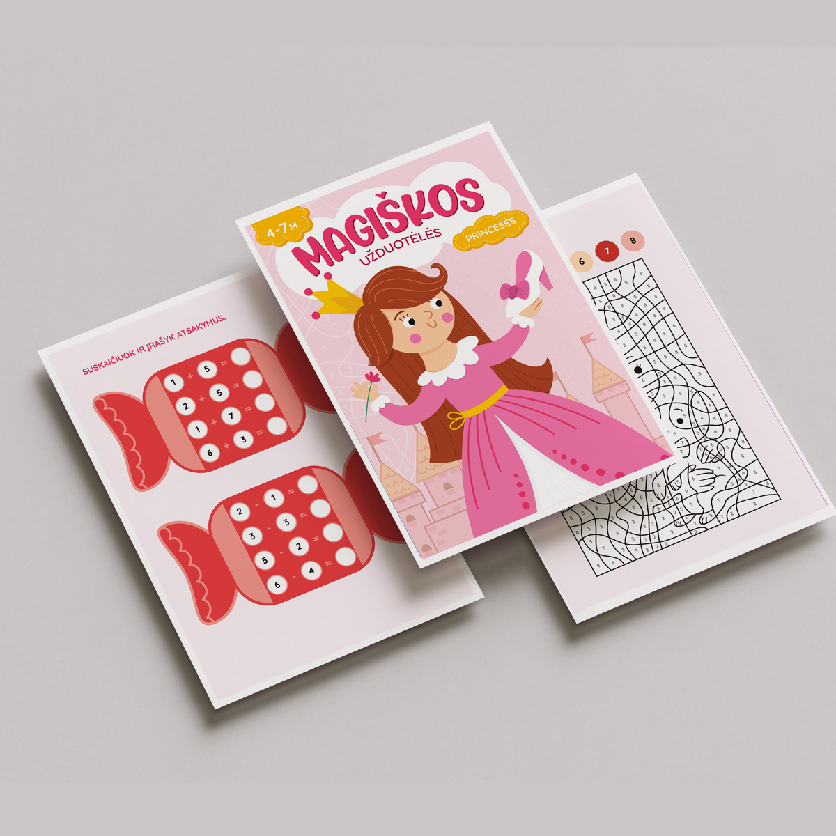 Magiškos užduotėlės. Princesės – skaitmeninė užduočių knygelė (PDF)