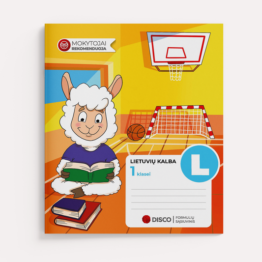 Formulių sąsiuvinis lietuvių kalbai, 1 kl., 14 l., linijomis