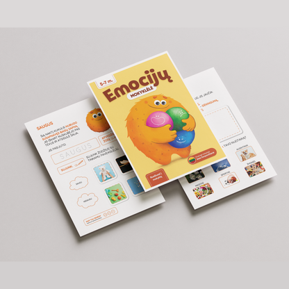Emocijų knygelė – skaitmeninė užduočių knygelė (PDF)