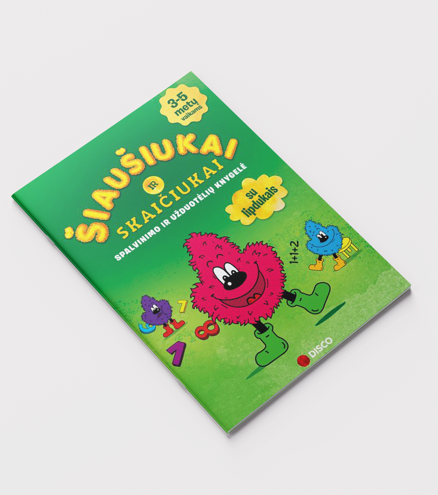 Coloring and activity book "Fuzzies and Numbers" (with defect)