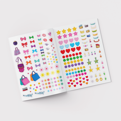 Волшебная раскраска с блестящими наклейками