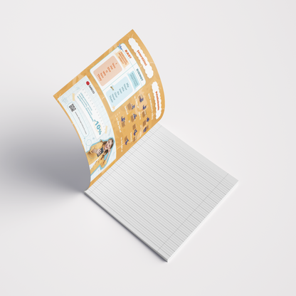 Formula notebook for English, 2nd grade, 14 sheets with lines