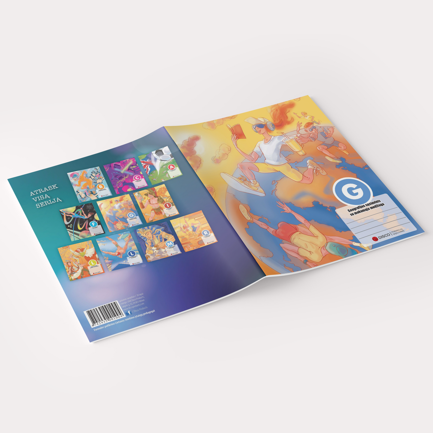 Formula notebook, Geography, 38 sheets, squared