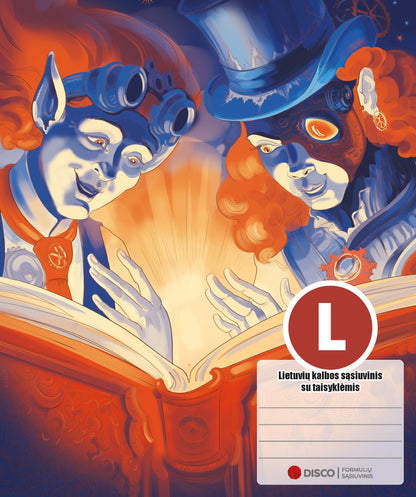 Тетрадь с формулами по литовскому языку DISCO, 38 л., в линейку