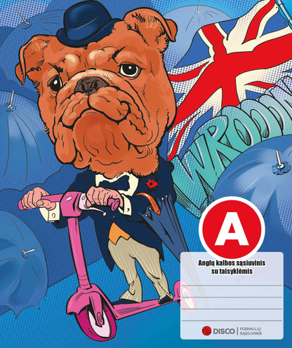 Тетрадь с формулами по английскому языку, 38 л., в клетку