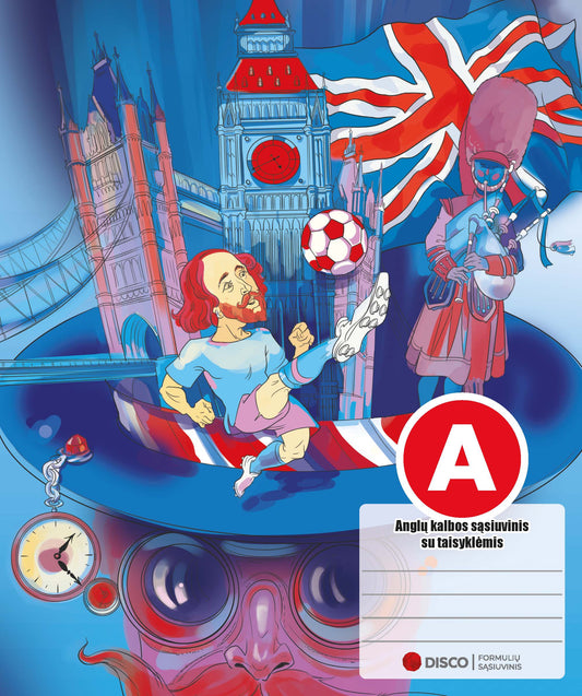 Тетрадь с формулами по английскому языку, 38 л., в клетку