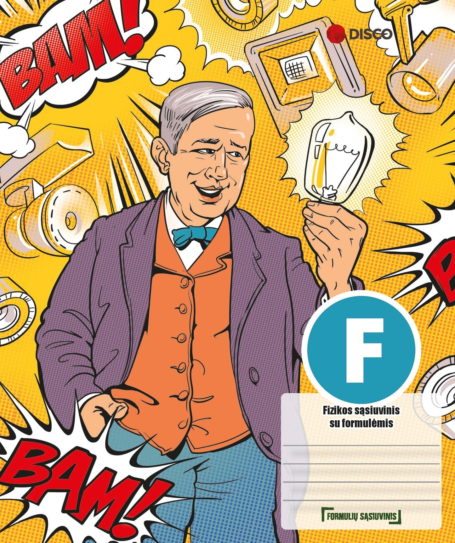 Formula notebook, Physics, 38 sheets, squared