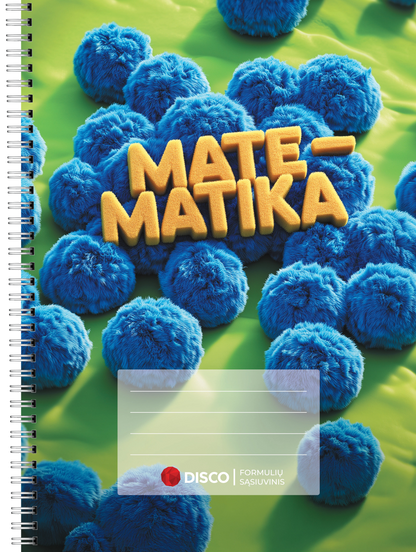 Тетрадь с формулами по математике DISCO, 50 л., в клетку, со спиралью