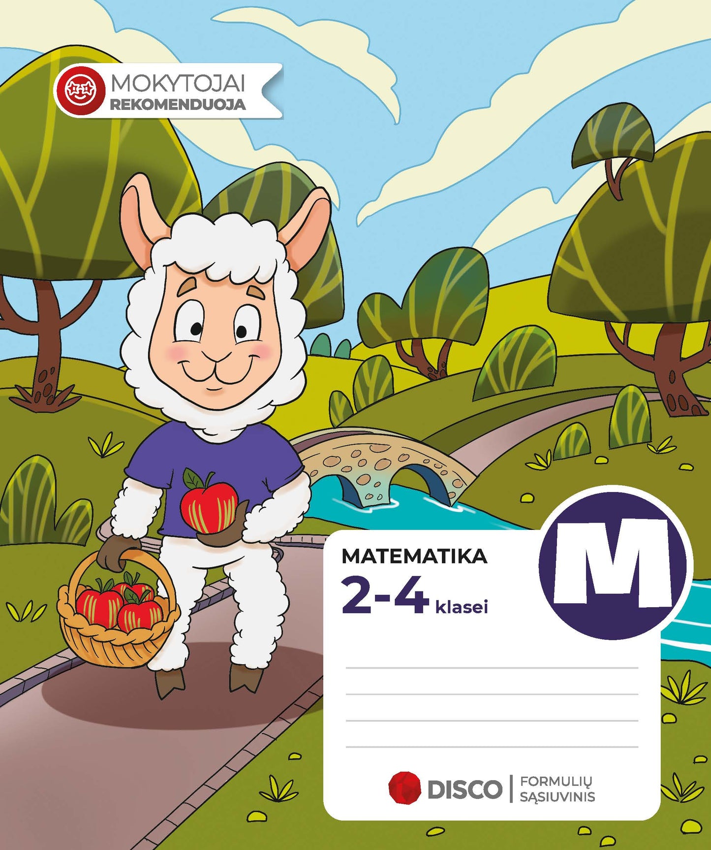 Formulių sąsiuvinis matematikai DISCO, 2–4 kl., 14 l., langeliais