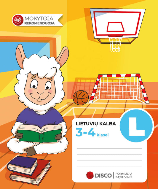 Formula notebook for the Lithuanian language DISCO, 3-4 grades, 14 sheets, lines.