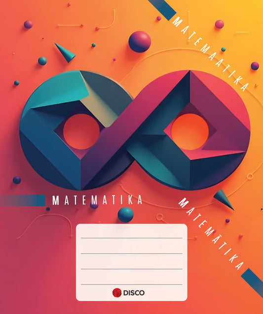 Matematikos sąsiuvinis DISCO, 32 l., langeliais