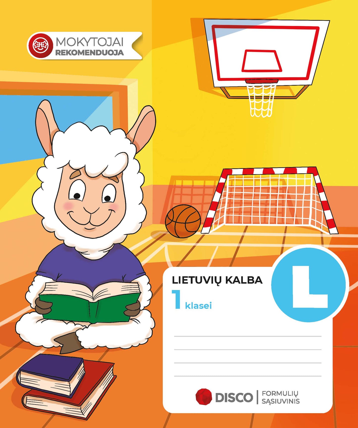 Formula notebook for the Lithuanian language DISCO, 1st grade, 14 sheets, lines.