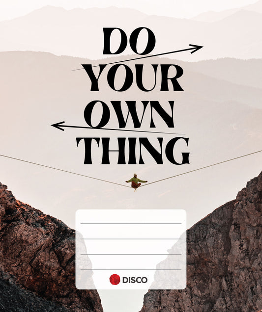 Notebook DISCO MOTIVATION, 32 l., with squares