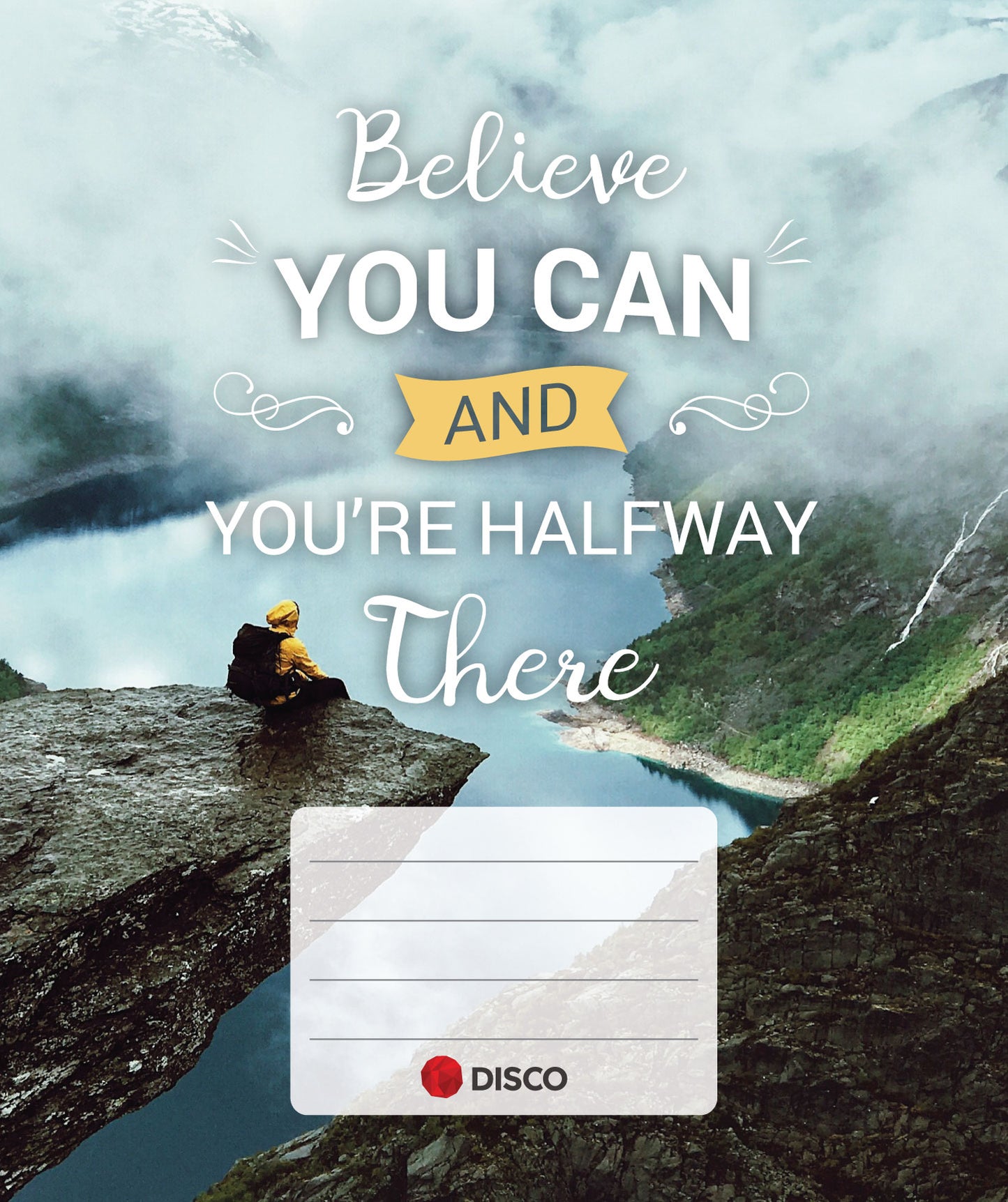 Notebook DISCO MOTIVATION, 32 l, with lines