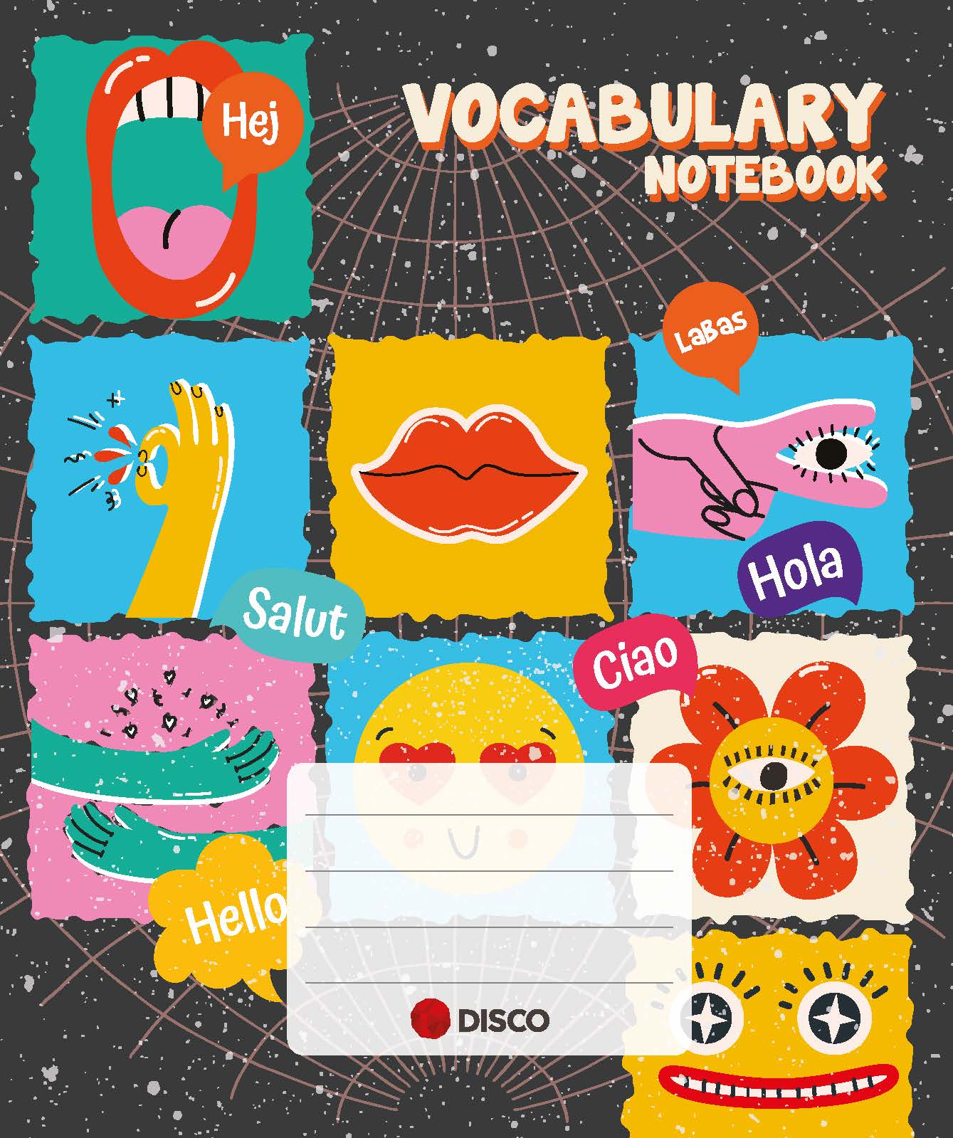 Vocabulary learning notebook DISCO, 32 sheets