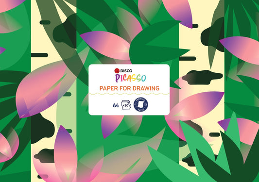Drawing notebook DISCO PICASSO, A4, 20 sheets
