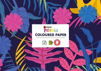 Colored paper DISCO PICASSO, A4, 8 sheets