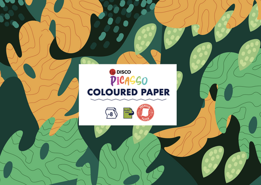 Colored paper DISCO PICASSO, A4, 8 sheets