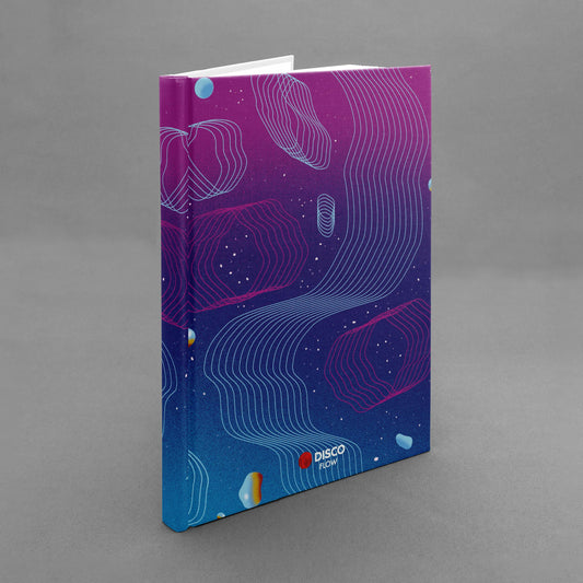 Notebook DISCO FLOW, 96 pages, squared, A5 (with defect)