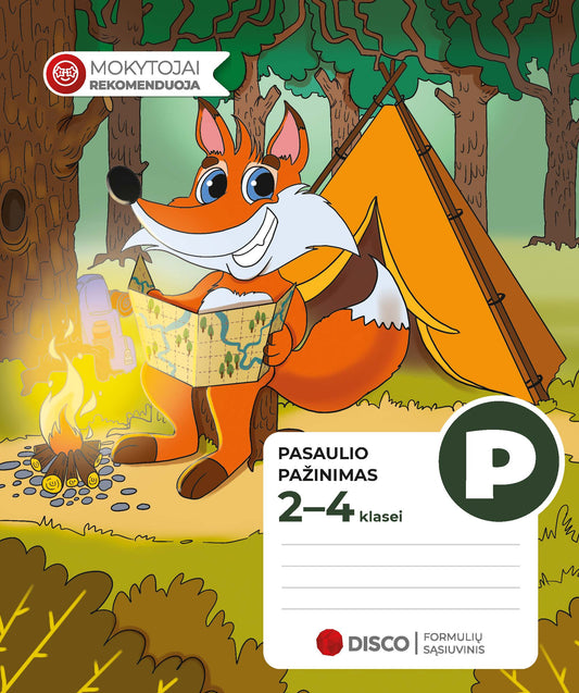 Formula notebook for World knowledge DISCO, 2-4 grades, 14 sheets, square