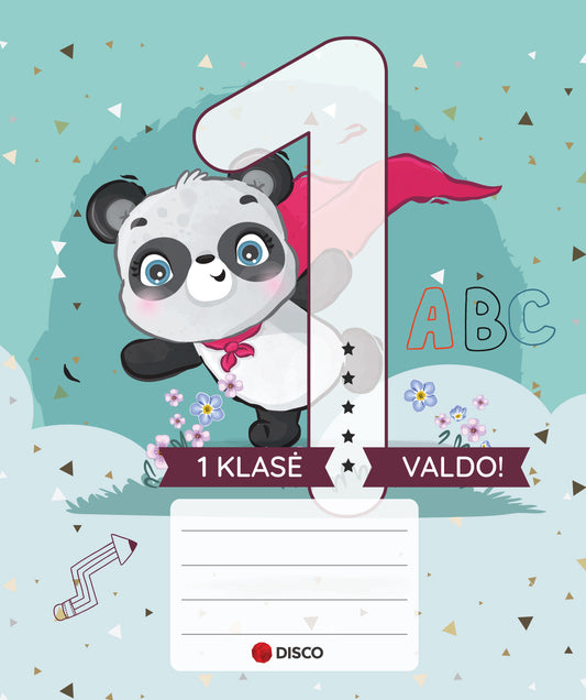 First-grader's notebook DISCO, 12 sheets, lines