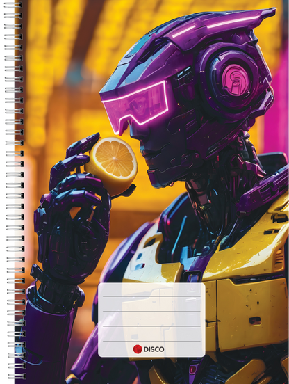 Technology notebook DISCO, 50 sheets, squares, with spiral