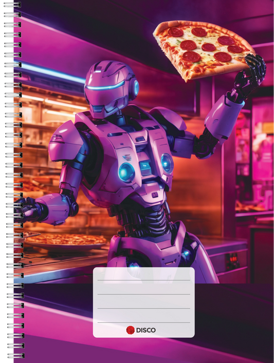 Technology notebook DISCO, 50 sheets, lines, with spiral