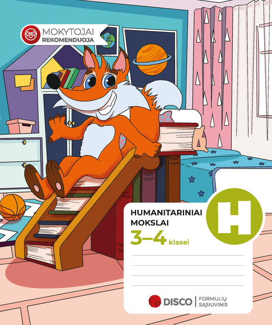 Formula notebook for humanities DISCO, grades 3-4, 14 sheets, lines