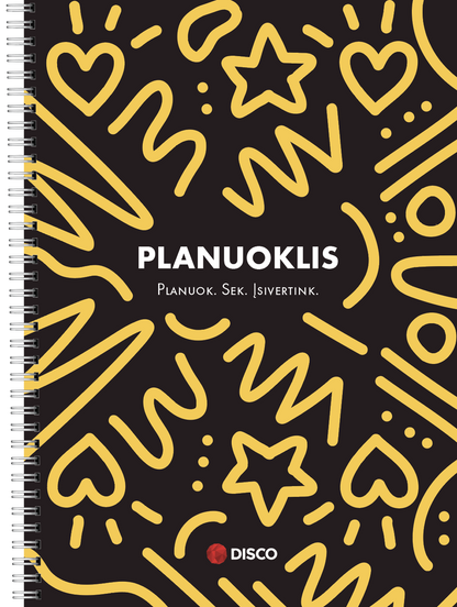 Planuoklis moksleiviams, 52 lapų, A5 formato, su spirale