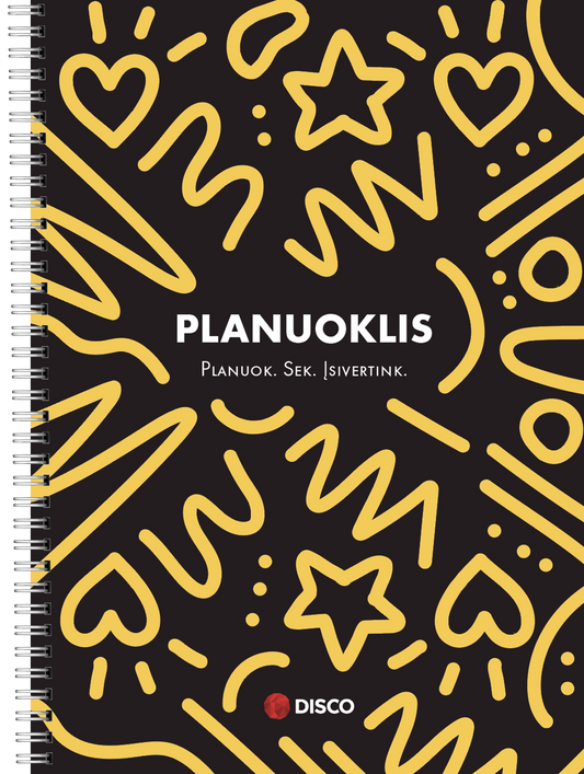 Planuoklis moksleiviams, 52 lapų, A5 formato, su spirale