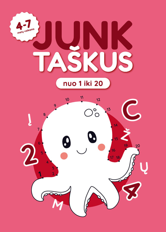 Junk taškus nuo 1 iki 20