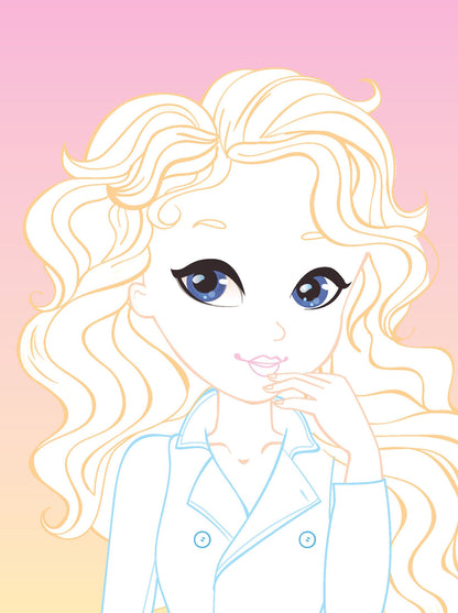 Волшебная раскраска с блестящими наклейками