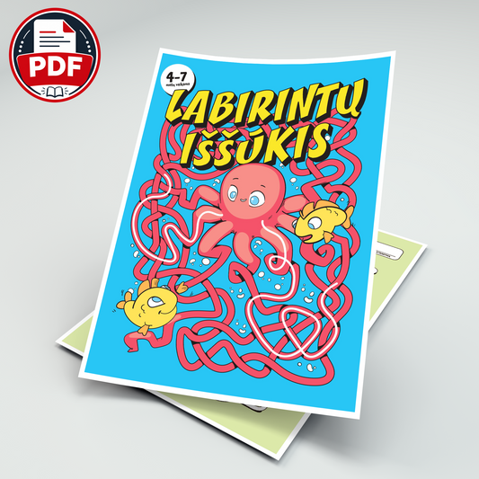 Labirintų iššūkis – skaitmeninė užduočių knygelė (PDF)