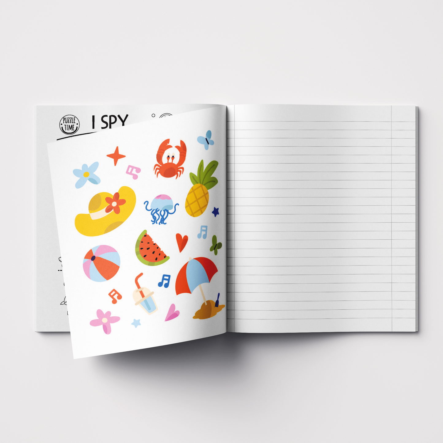 Notebook with stickers, 12 l, with lines (2-4th grade)