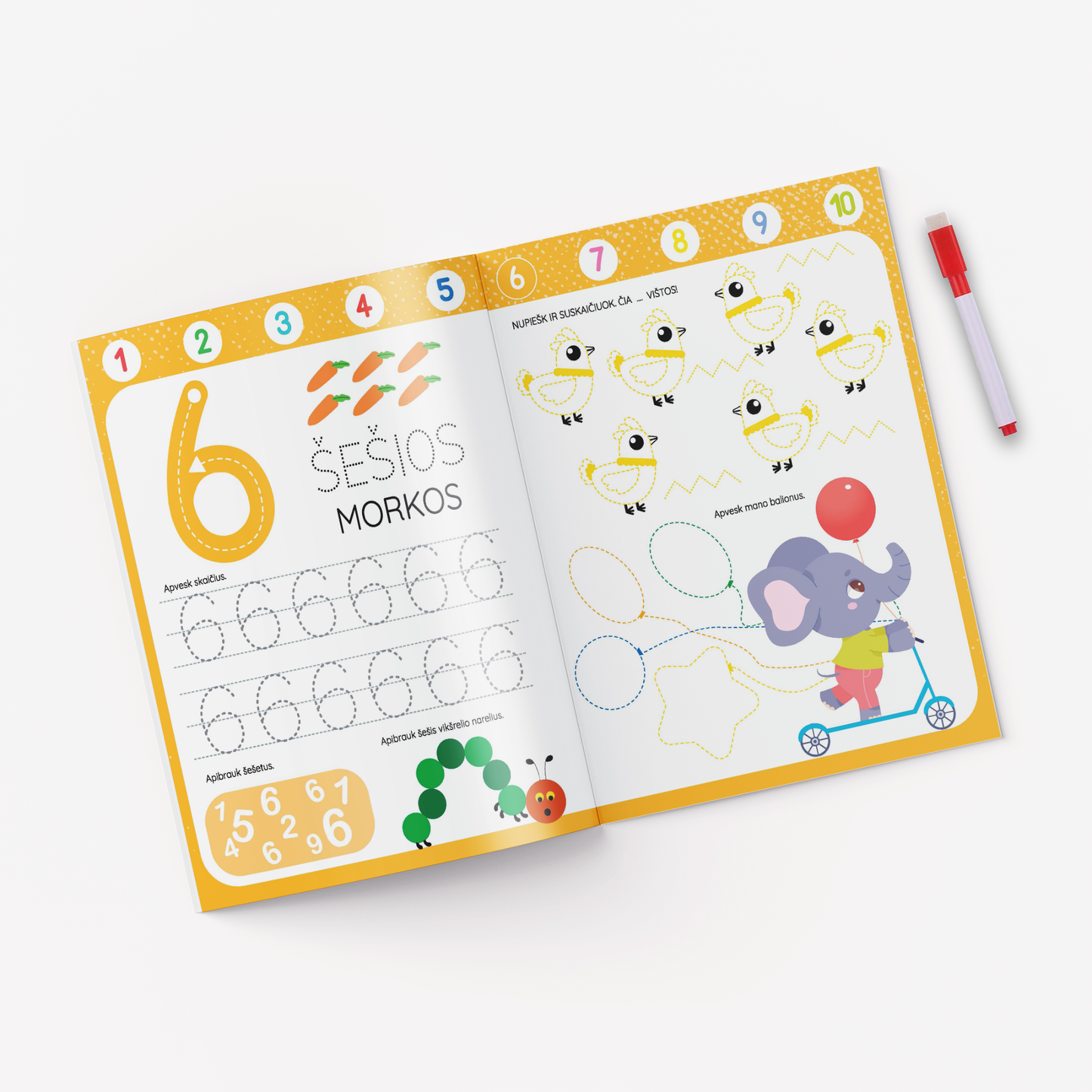 Skaičių pamokėlės