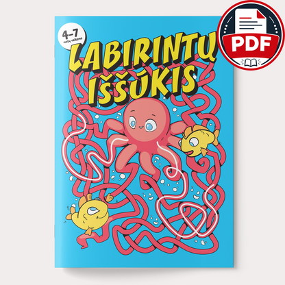 Labirintų iššūkis – skaitmeninė užduočių knygelė (PDF)