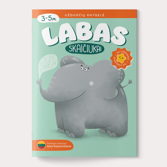 Užduočių knygelė. Labas, skaičiukai