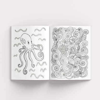 Spalvinimo knygelė su blizgučių lipdukais. Undinėlės stebuklai