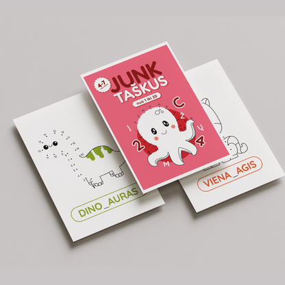 Junk taškus nuo 1 iki 20 – skaitmeninė užduočių knygelė (PDF)