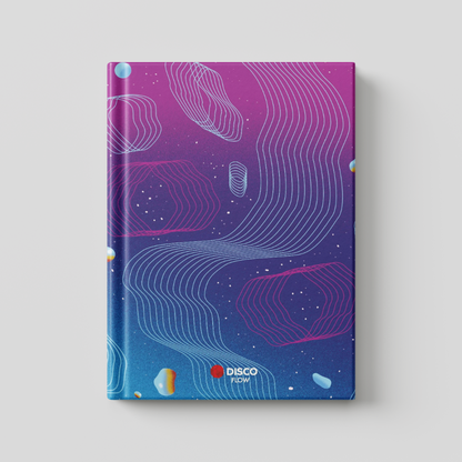 Užrašinė DISCO FLOW, 96 l., langeliais, A5 (su defektu)