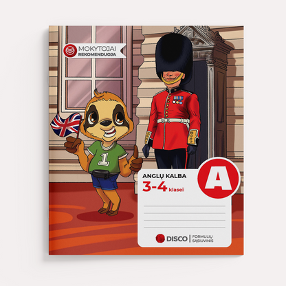 Formulių sąsiuvinis anglų kalbai, 3–4 kl., 14 l., linijomis