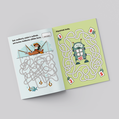 Labirintų iššūkis – skaitmeninė užduočių knygelė (PDF)