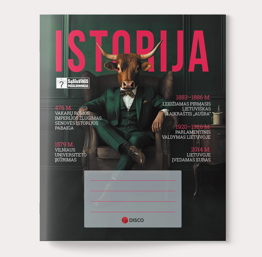 Helper notebook, History, 32 sheets, squared